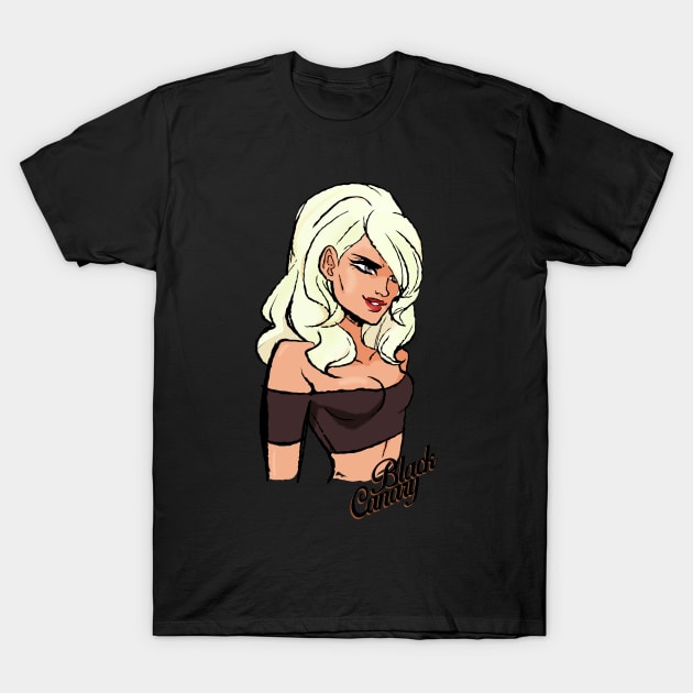 Black Canary T-Shirt by JamesCMarshall